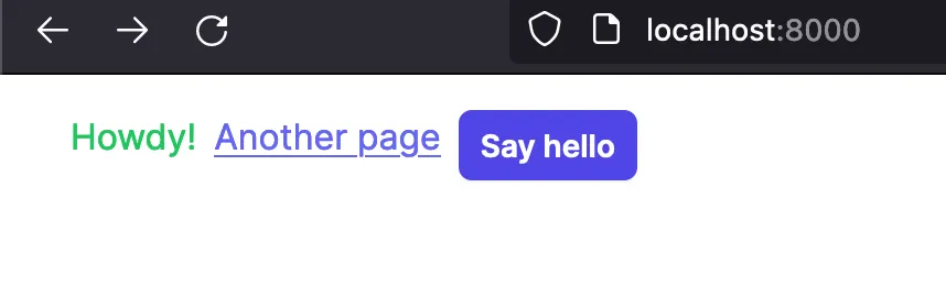 with button